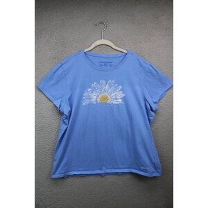 Life is Good Crusher Tee Shirt-Size XXL-Sunflower